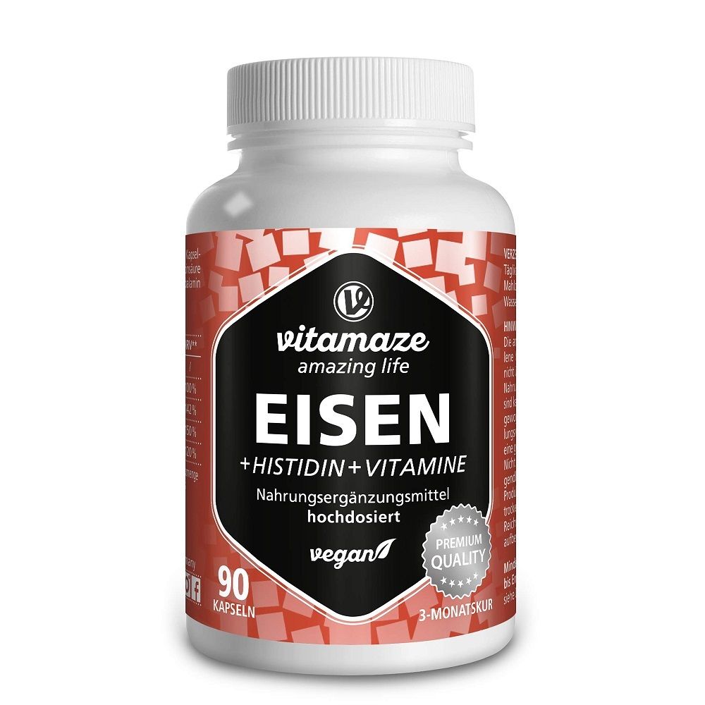 Vitamaze Eisen 20 mg + Histidin + Vitamine C/B9/B12
