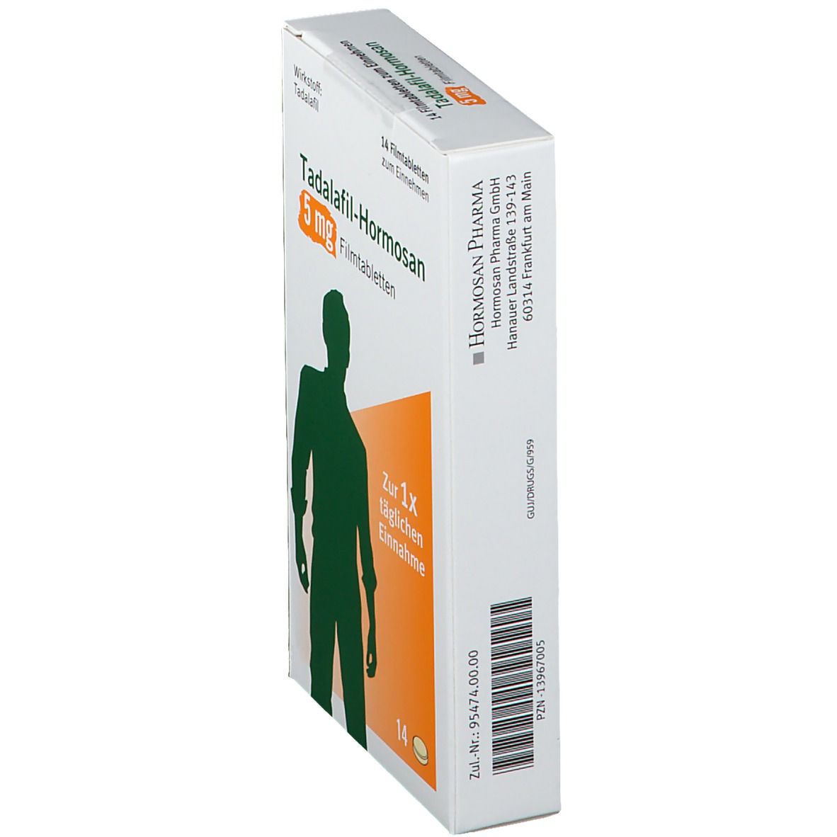 TADALAFIL-Hormosan 5 mg Filmtabletten 14 St