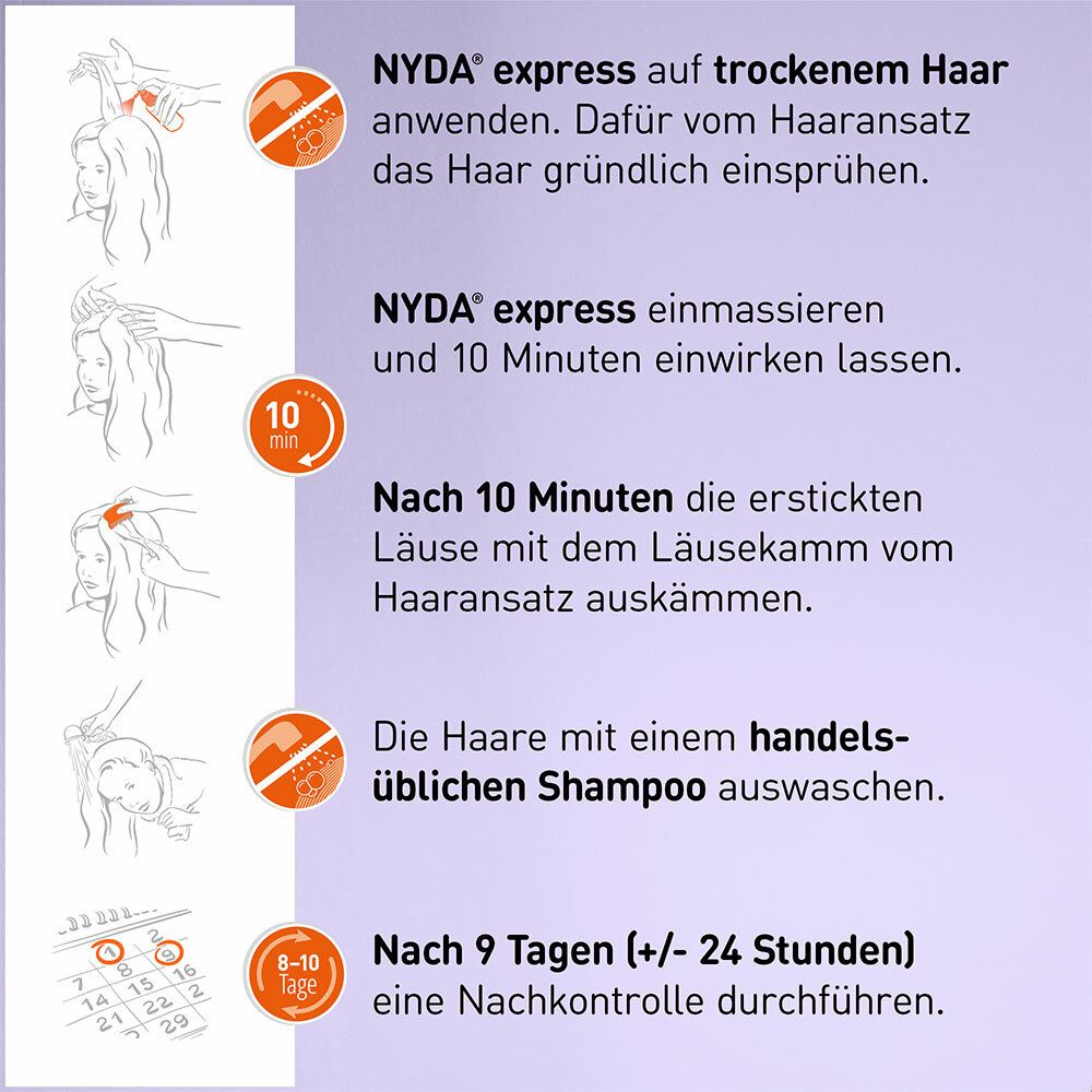 NYDA express gegen Läuse & Nissen