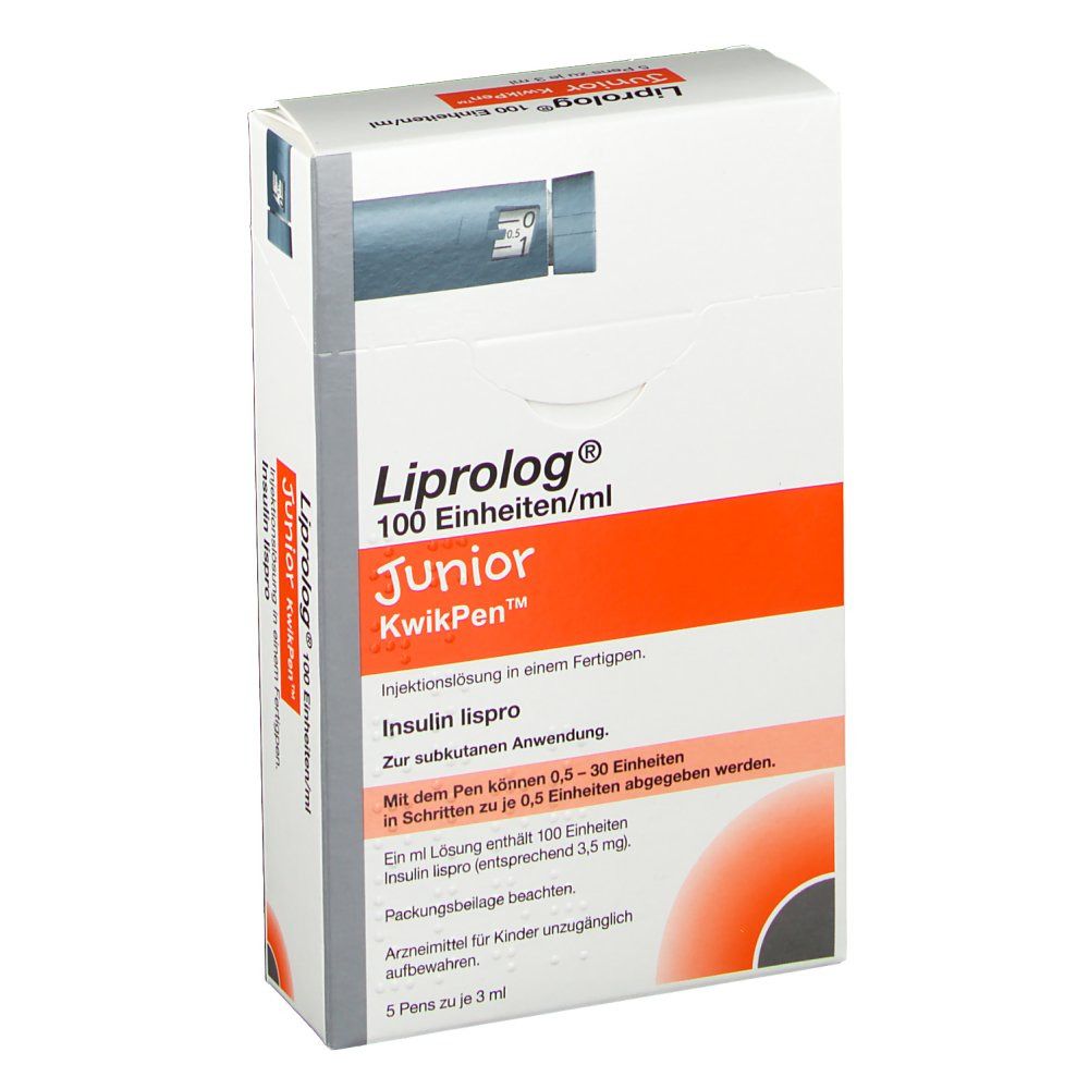 Liprolog® 100 Einheiten/ml Junior KwikPen™