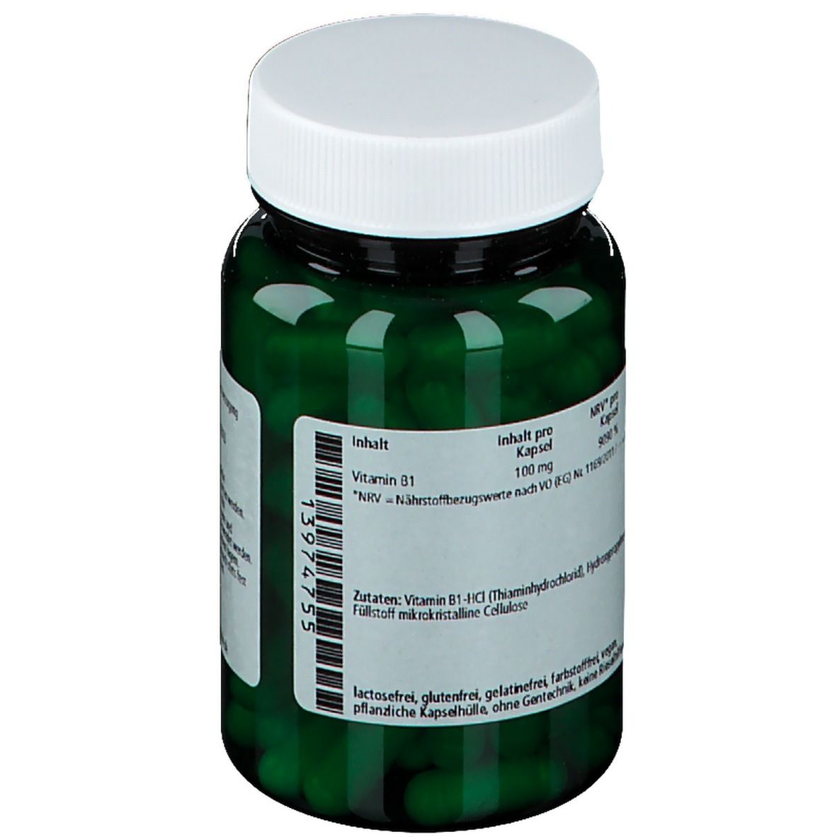 green line Vitamin B1 100 mg