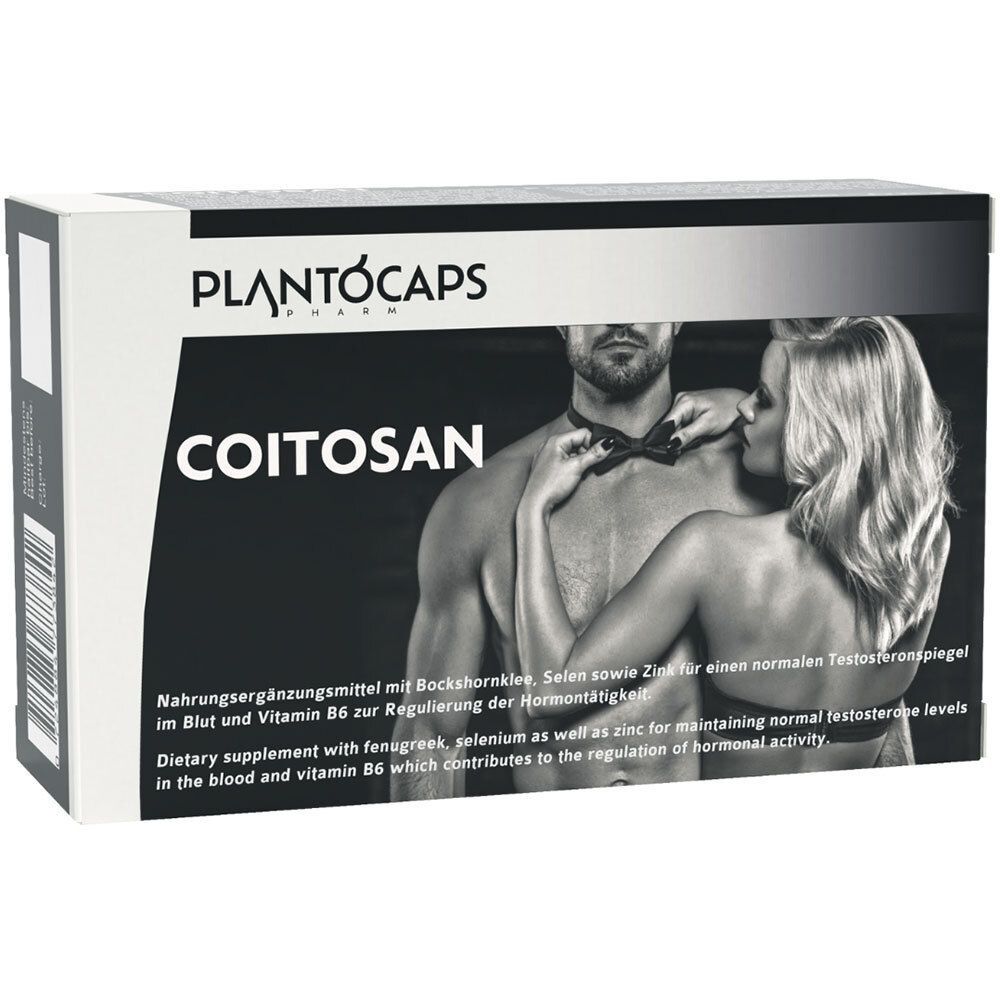 PlantoCaps Coitosan Verpackung mit Mann und Frau.