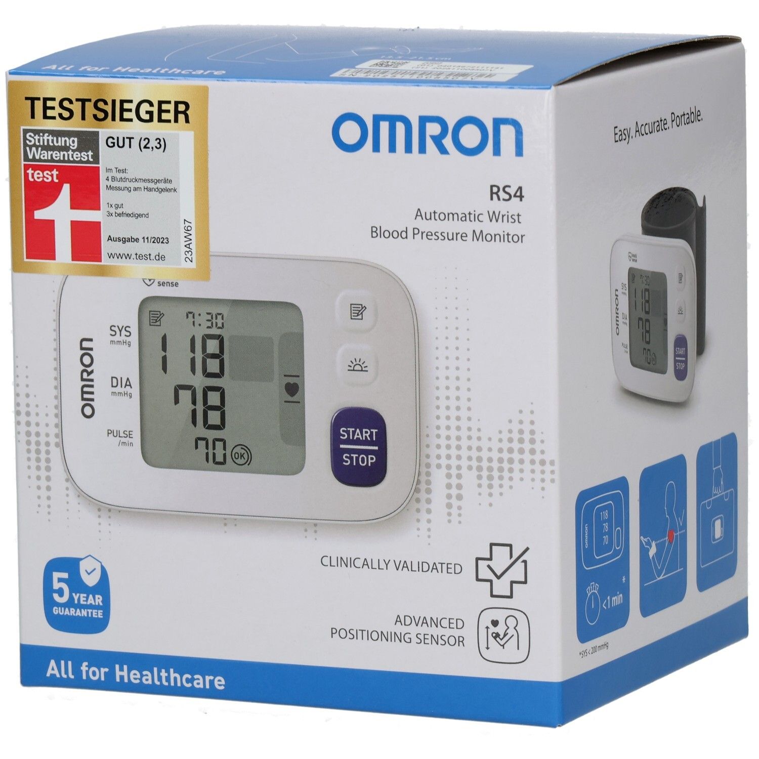 Omron RS4 Hem-6181-E Handgelenk Blutdruckmessgerät 1 St Gerät