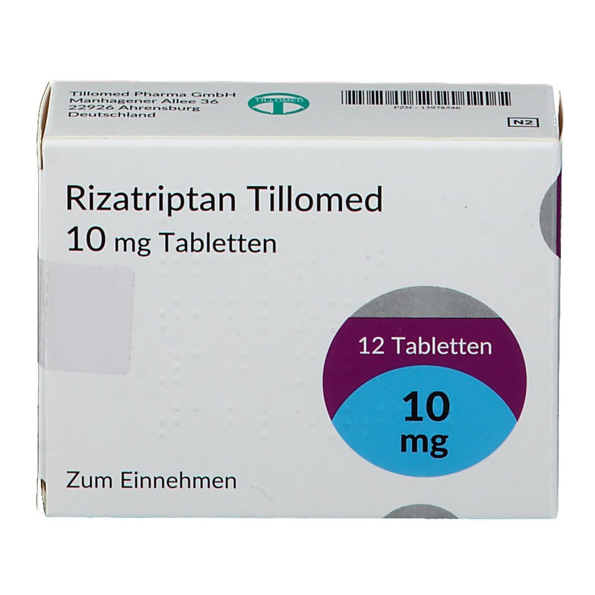 Rizatriptan Tillomed 10 mg
