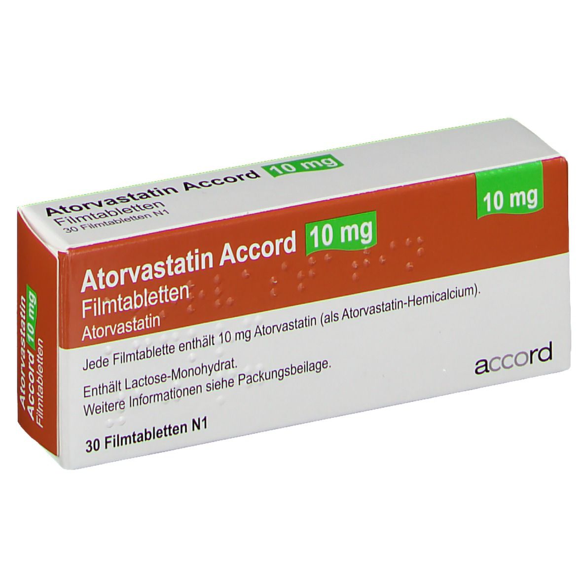 Atorvastatin Accord 10 mg