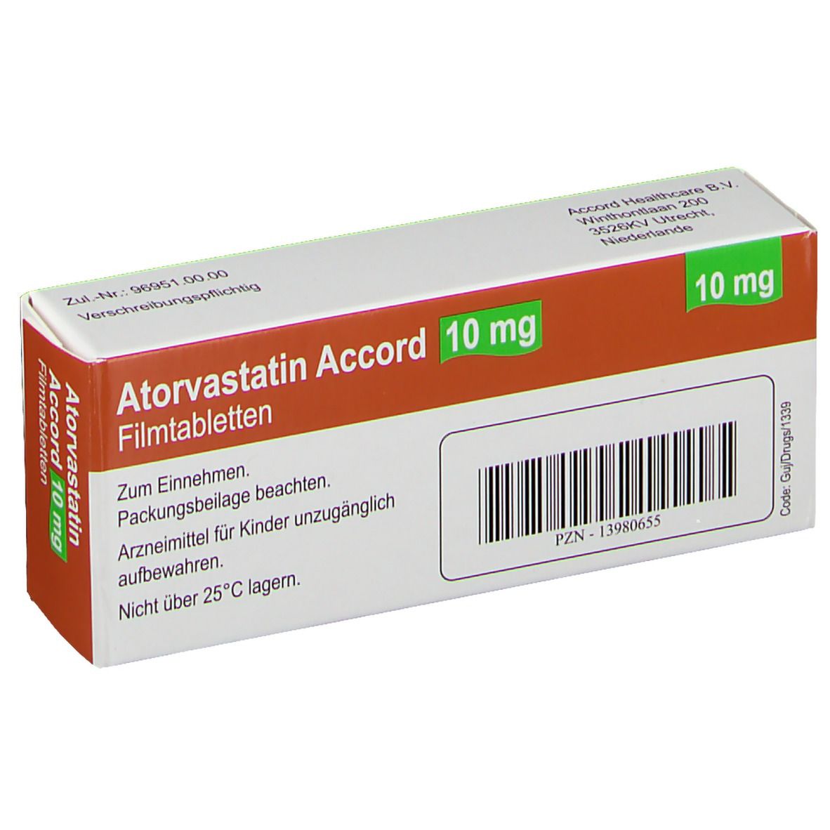 Atorvastatin Accord 10 mg