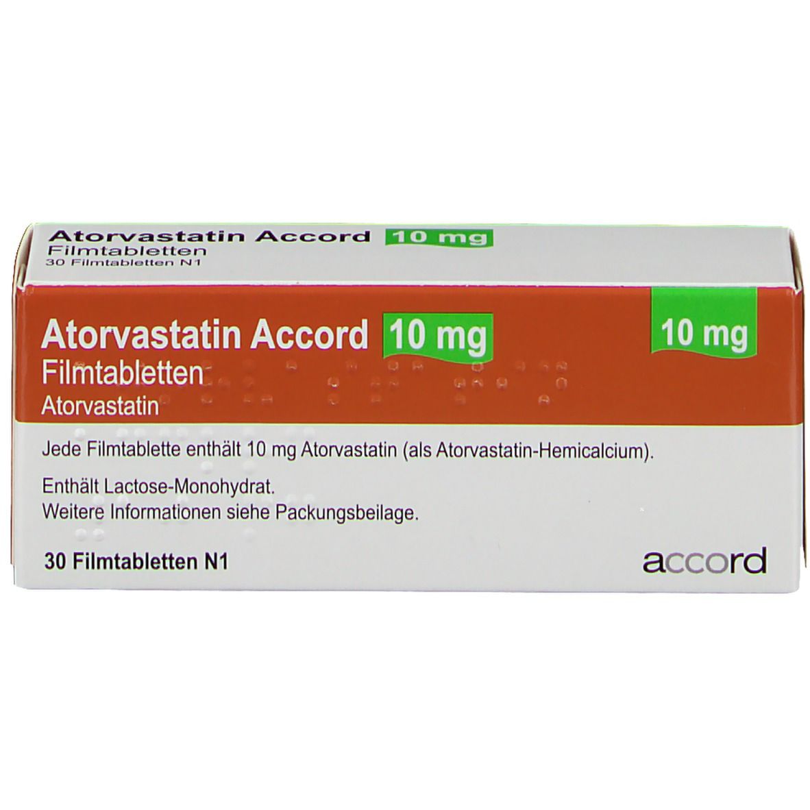 Atorvastatin Accord 10 mg
