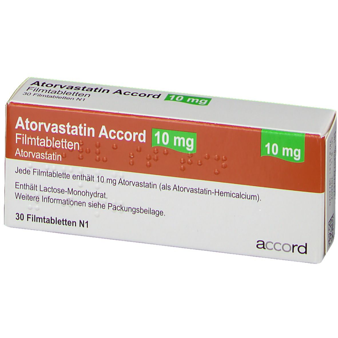 Atorvastatin Accord 10 mg
