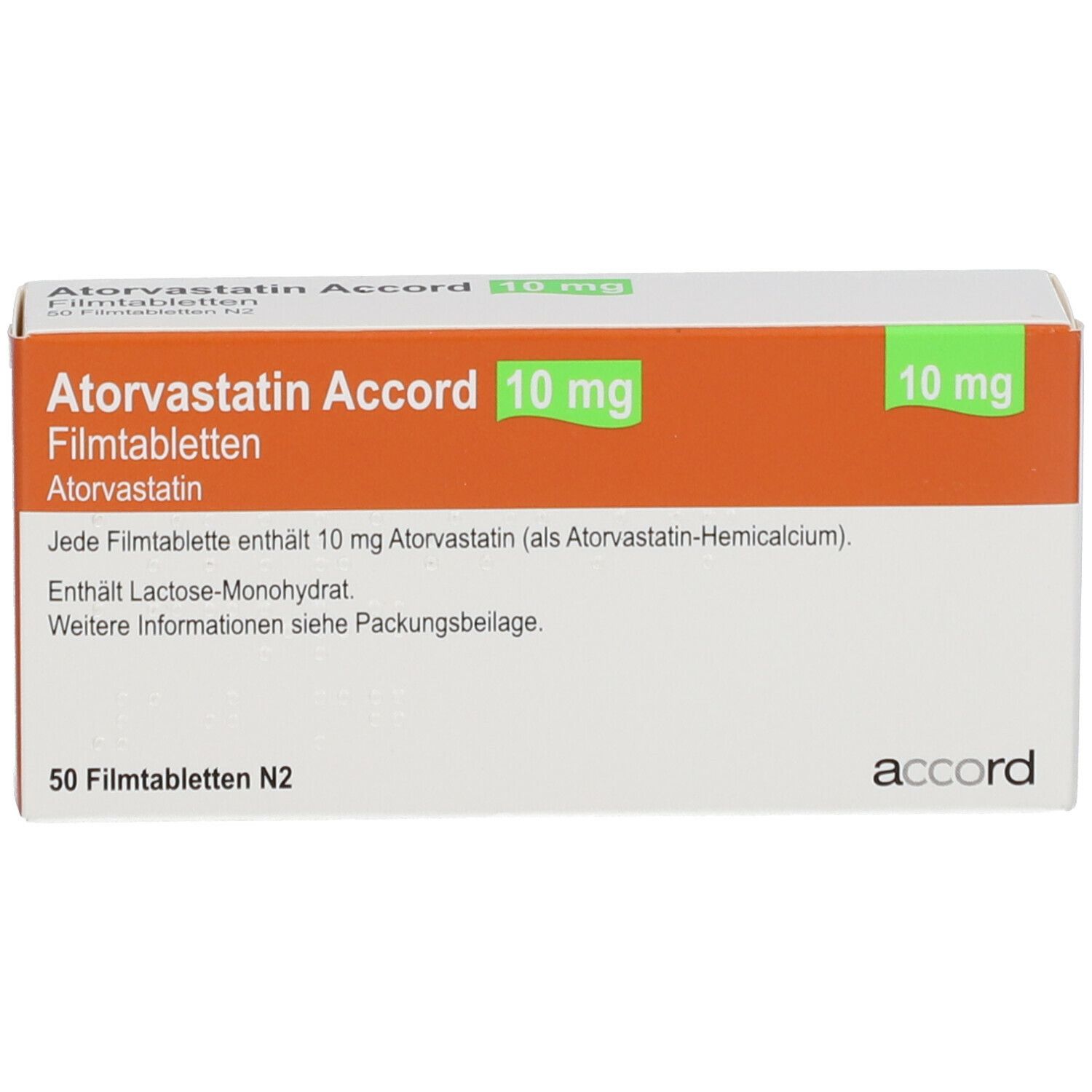 Atorvastatin Accord 10 mg