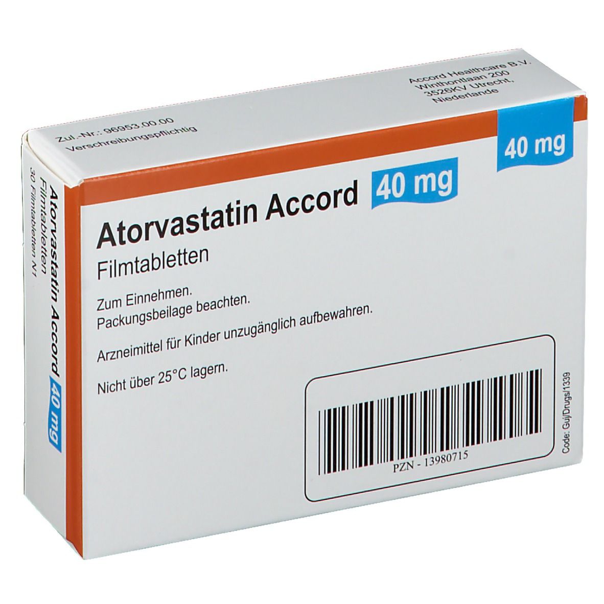 Atorvastatin Accord 40 mg