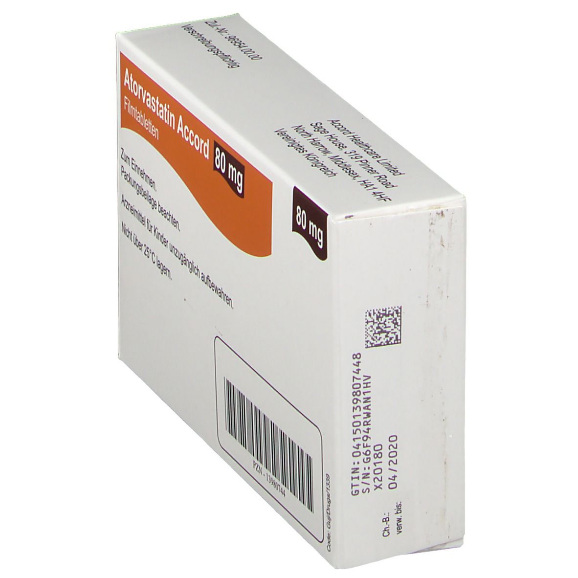 Atorvastatin Accord 80 mg