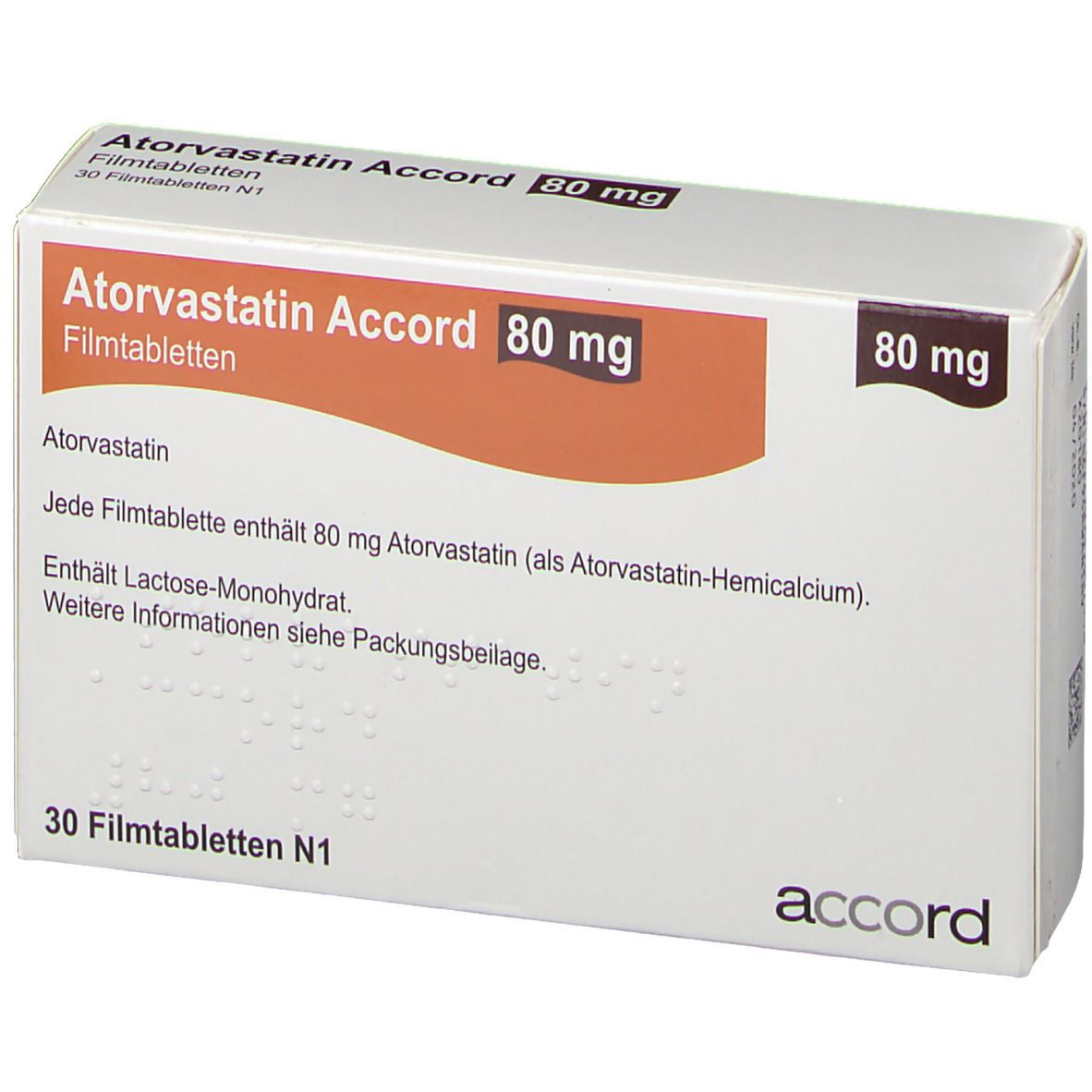 Atorvastatin Accord 80 mg