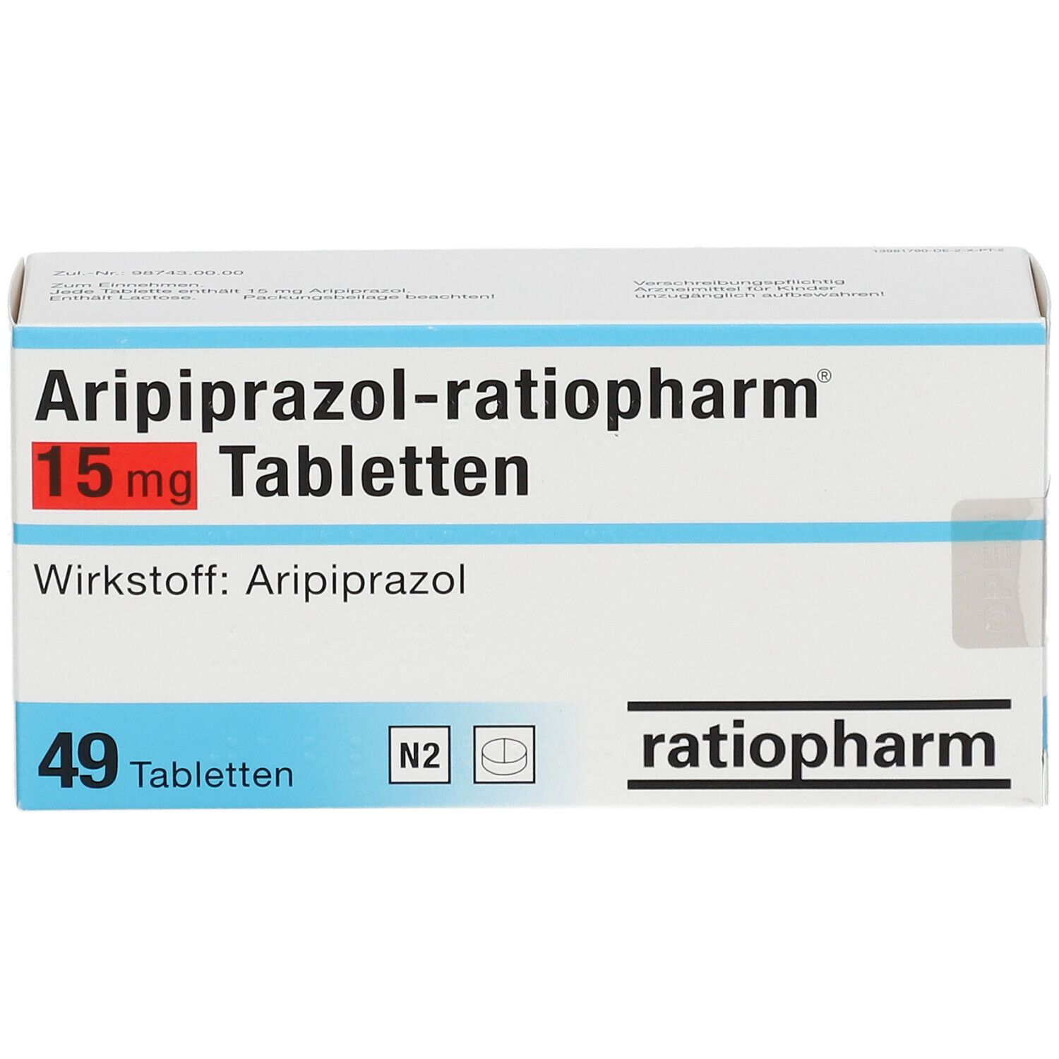 Aripiprazol-Ratiopharm 15 mg