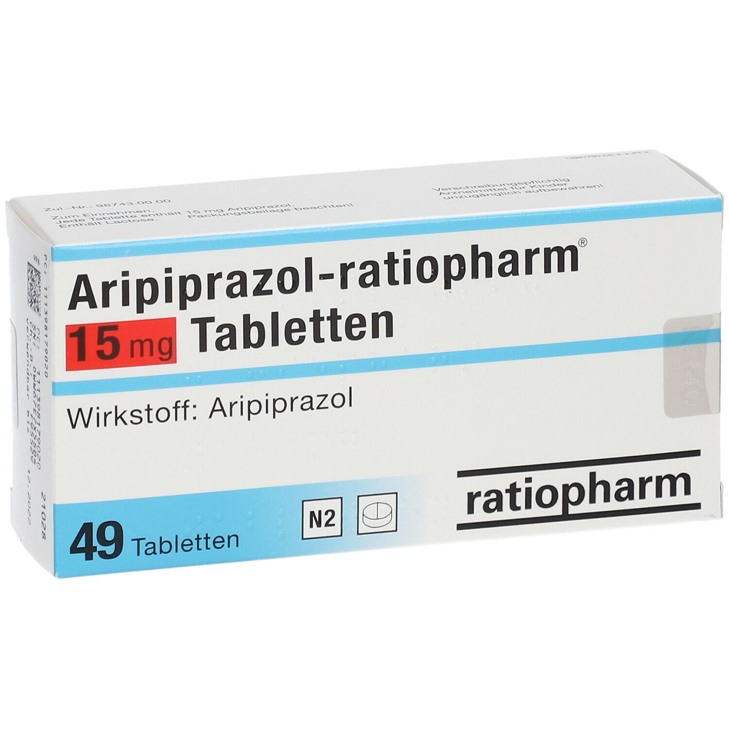 Aripiprazol-Ratiopharm 15 mg