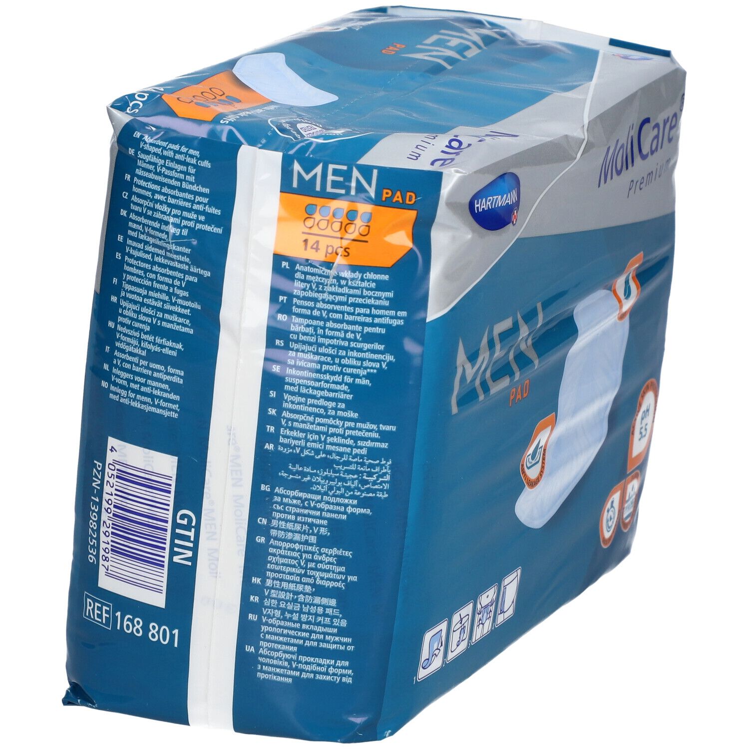 MoliCare® Premium MEN Pads 5 Tropfen 14 St - Shop Apotheke