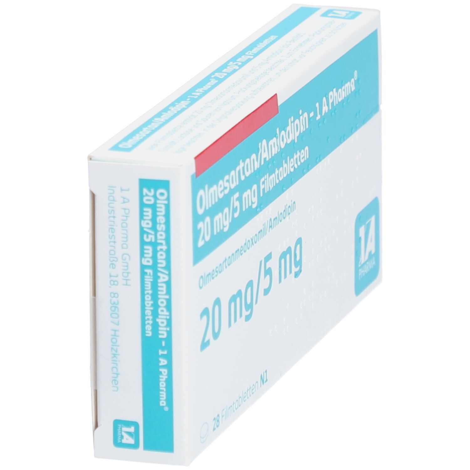 OLMESARTAN/Amlodipin 1A Pharma 20 mg/5 mg Filmtab. 28 St Filmtabletten