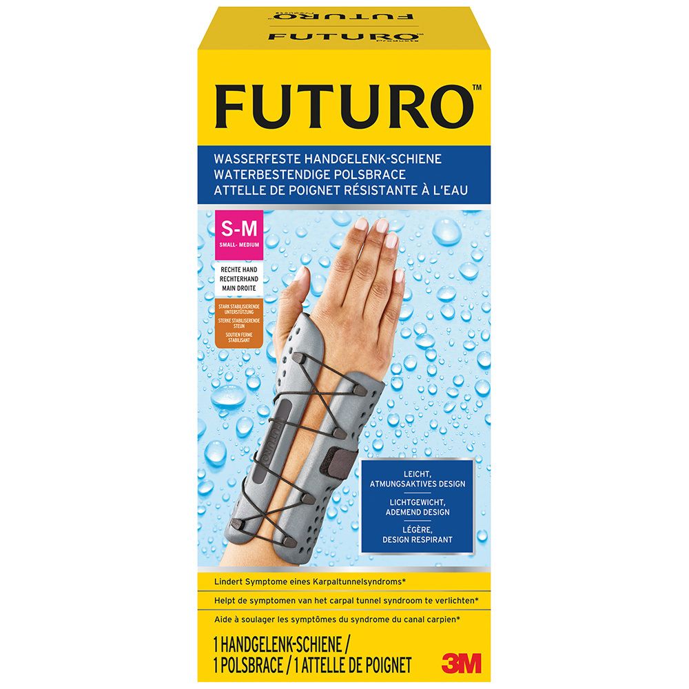 Futuro® wasserfeste Handgelenkschiene rechts Gr. S-M 1 St Bandage(s)