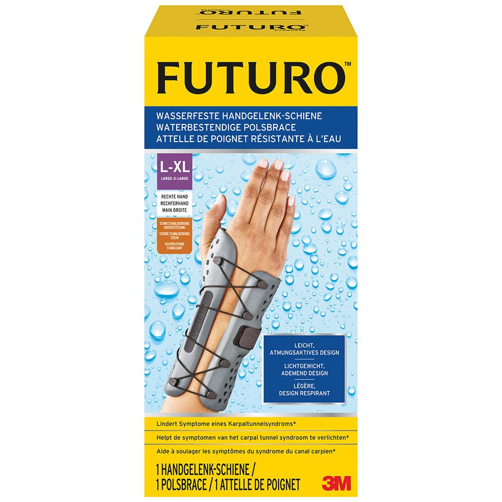 Futuro wasserfeste Handgelenk-Schiene links L-Xl 1 St Bandage(s)