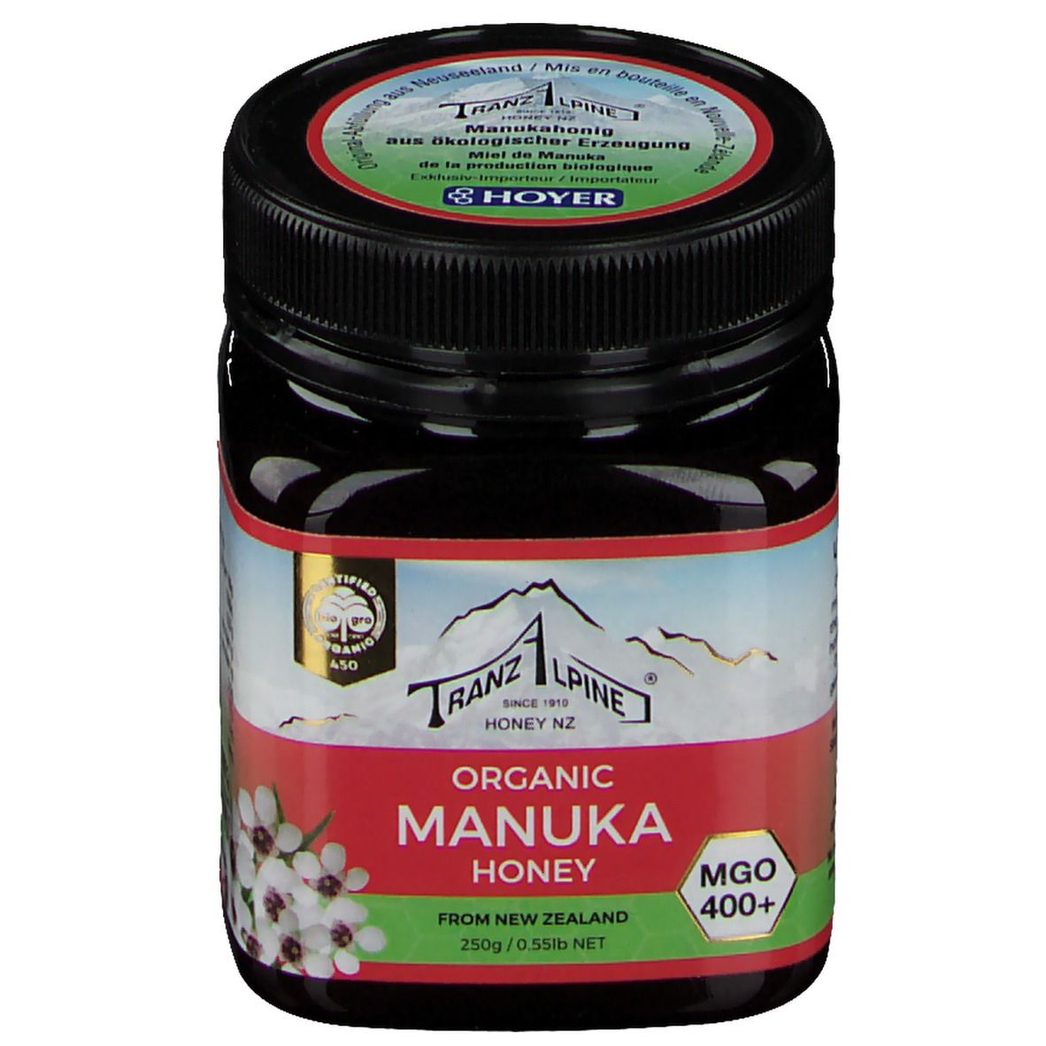 Bio-Manuka- Honig 400+ 250 g Gel
