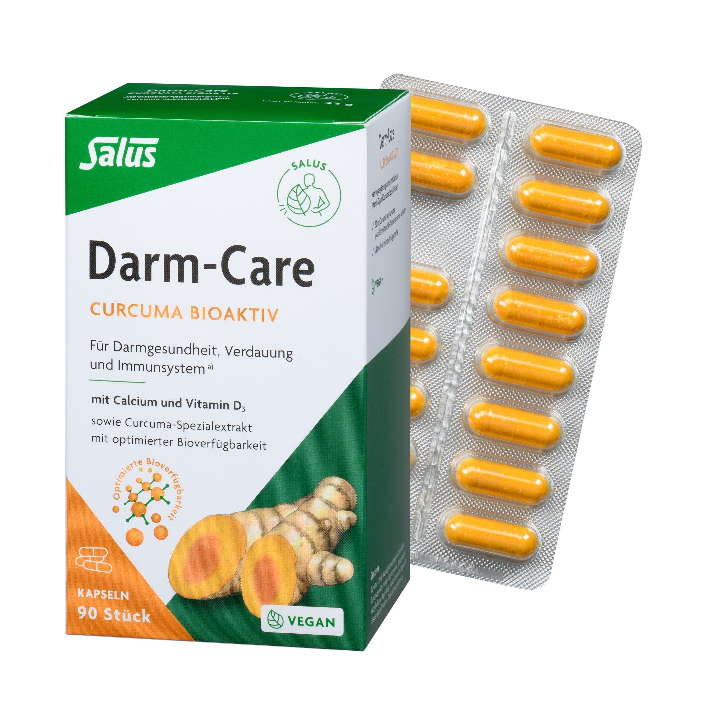 Darm-Care Curcuma Bioaktiv 90 St Kapseln