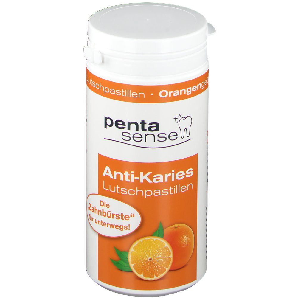 Anti-Karies Lutschpastillen Orange 135X2 g Pastillen