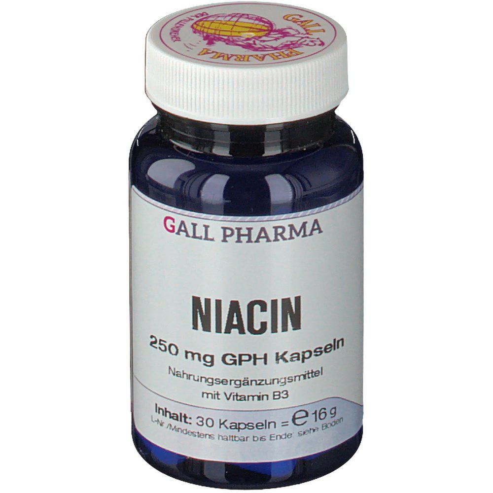 Niacin 250 mg GPH Kapseln 30 St Kapseln