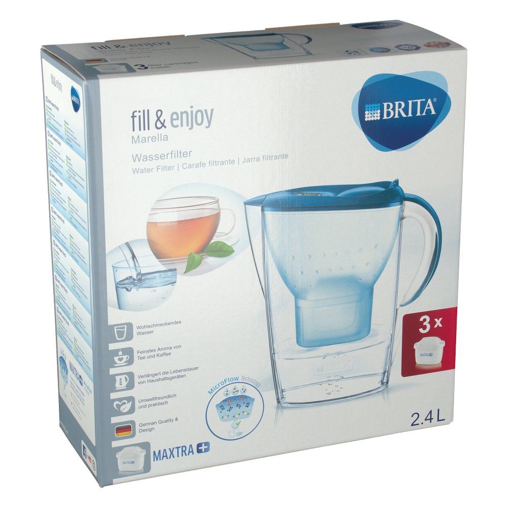 fill & enjoy Wasserfilter Marella blau 1 St Filter