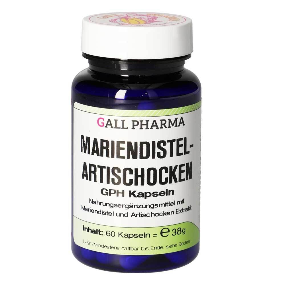 Gall Pharma Mariendistel-Artischoken GPH Kapseln 60 St Kapseln
