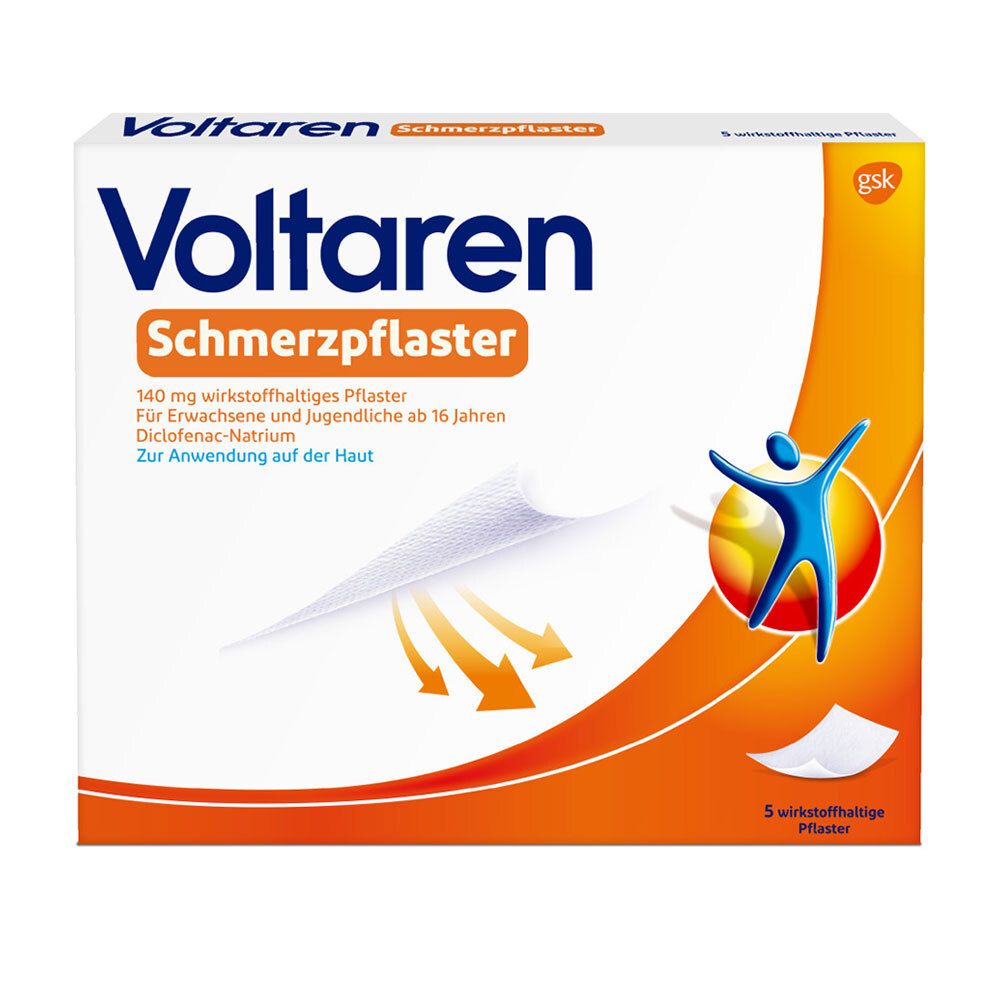 Voltaren Schmerzpflaster Diclofenac-Natrium 140 mg 5 St Pflaster