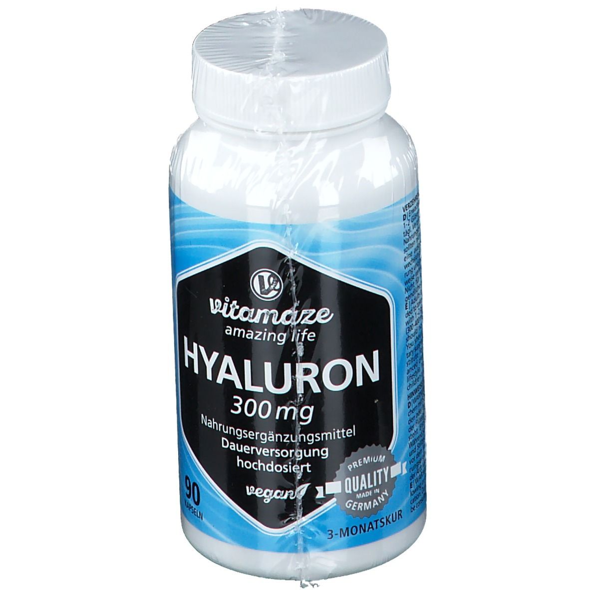 Hyaluronsäure 300 mg hochdosiert vegan 90 St Kapseln