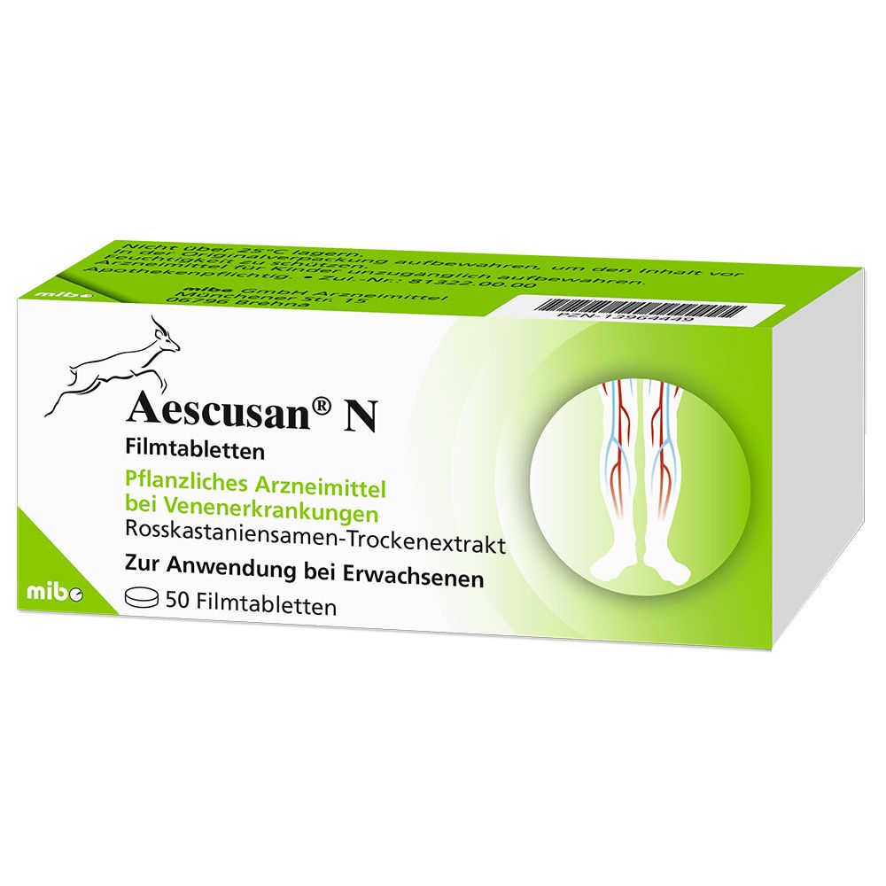 Aescusan 20 mg N 50 St Filmtabletten