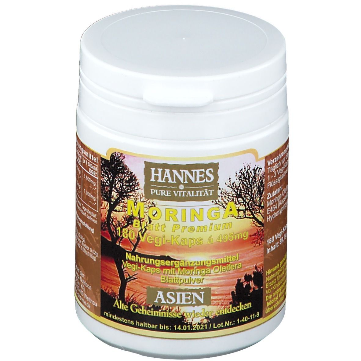 Moringa Blatt Premium 180 St Kapseln