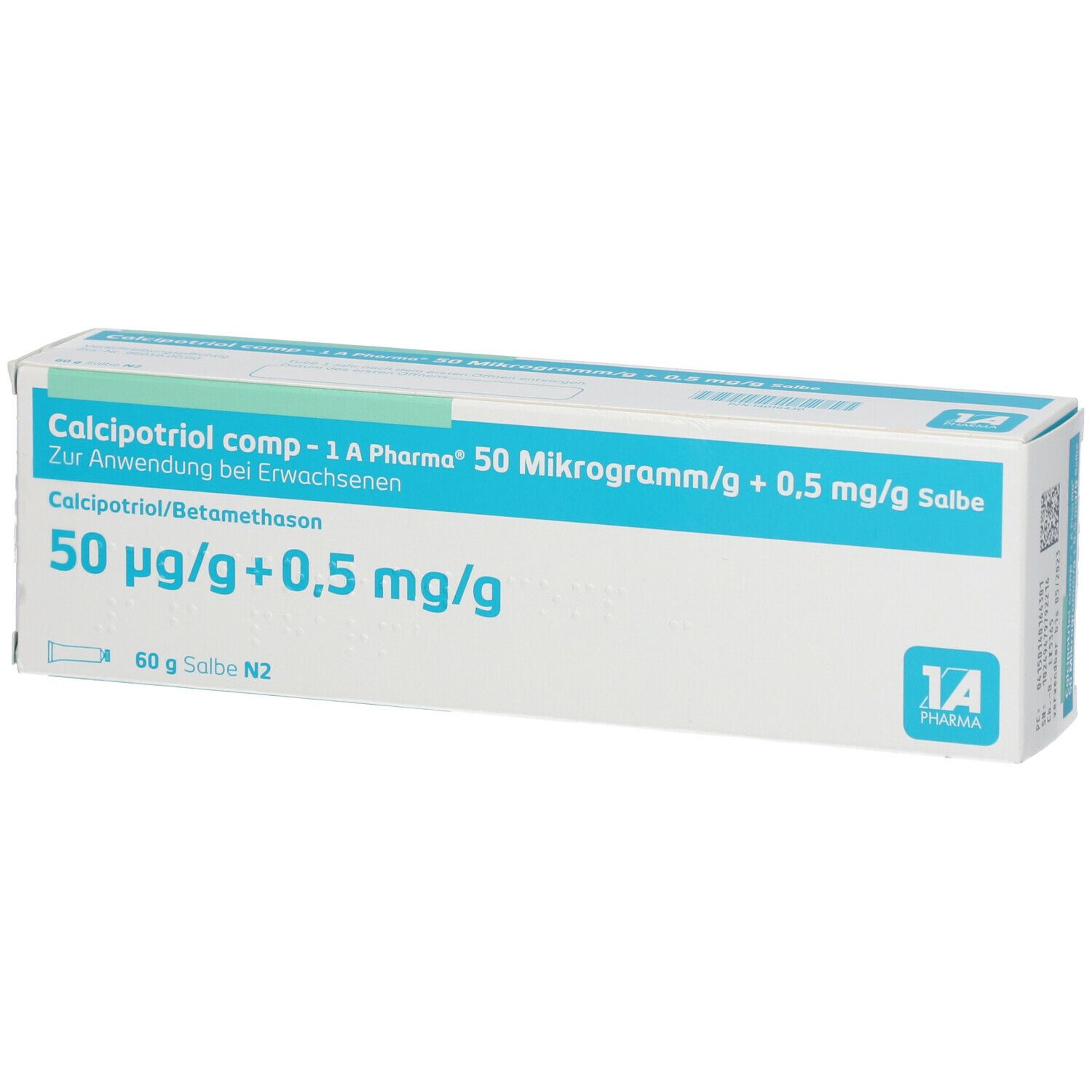 Calcipotriol comp-1A Pharma 50 µg/g+0,5 mg/g Salbe 60 g