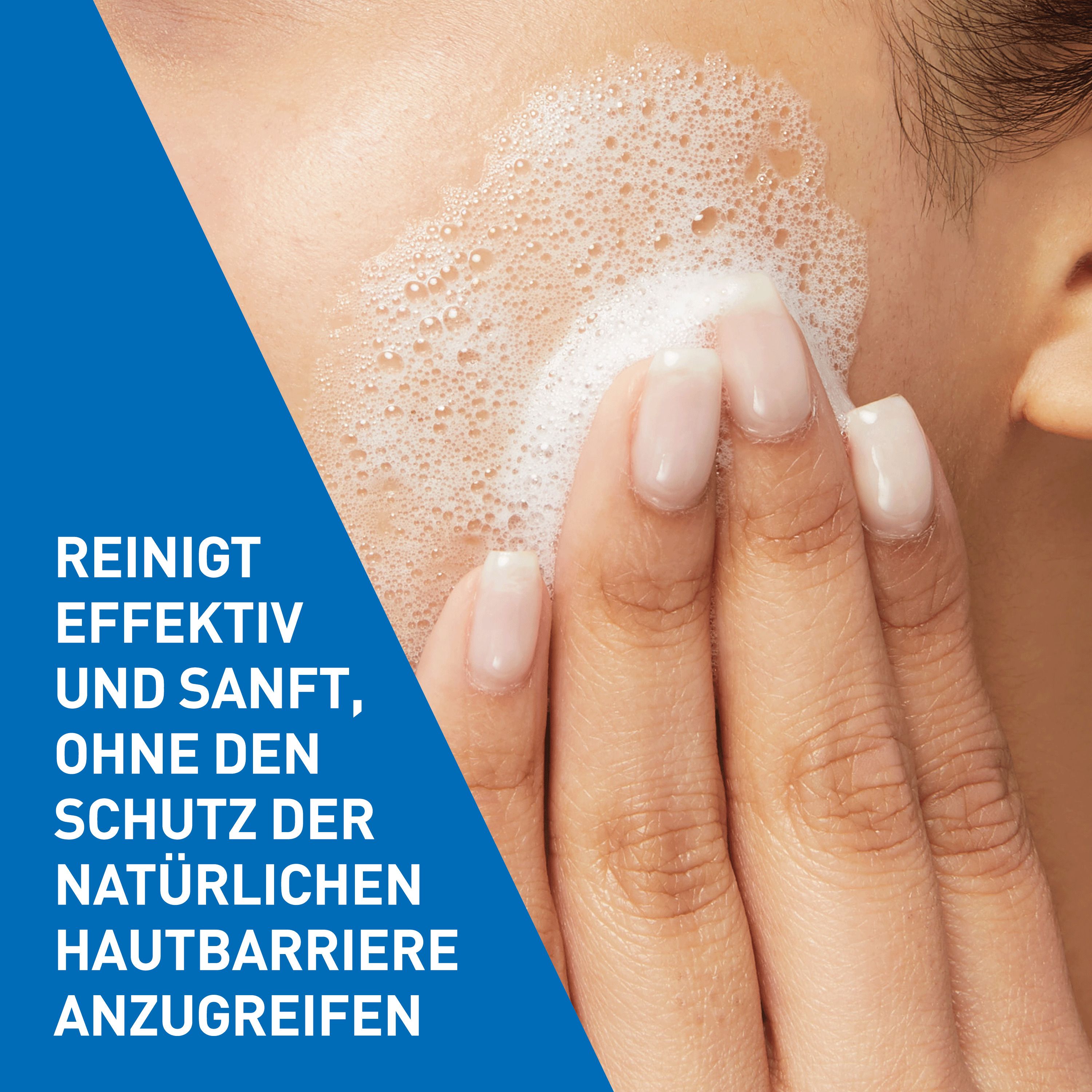 CeraVe Schäumendes Reinigungsgel: pflegender Reinigungsschaum für normale bis fettige Haut + GRATIS Beigabe CeraVe Schäumendes Reinigungsgel Mini