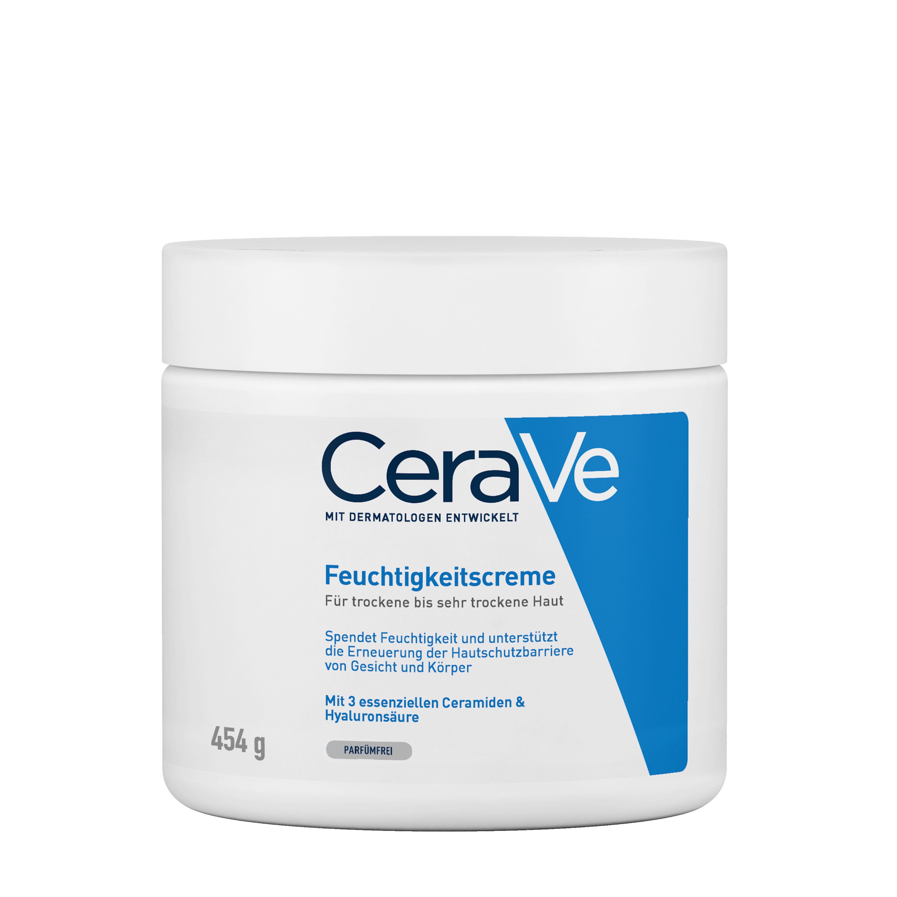 CeraVe Feuchtigkeitscreme: feuchtigkeitsspendende Körpercreme für trockene bis sehr trockene Haut