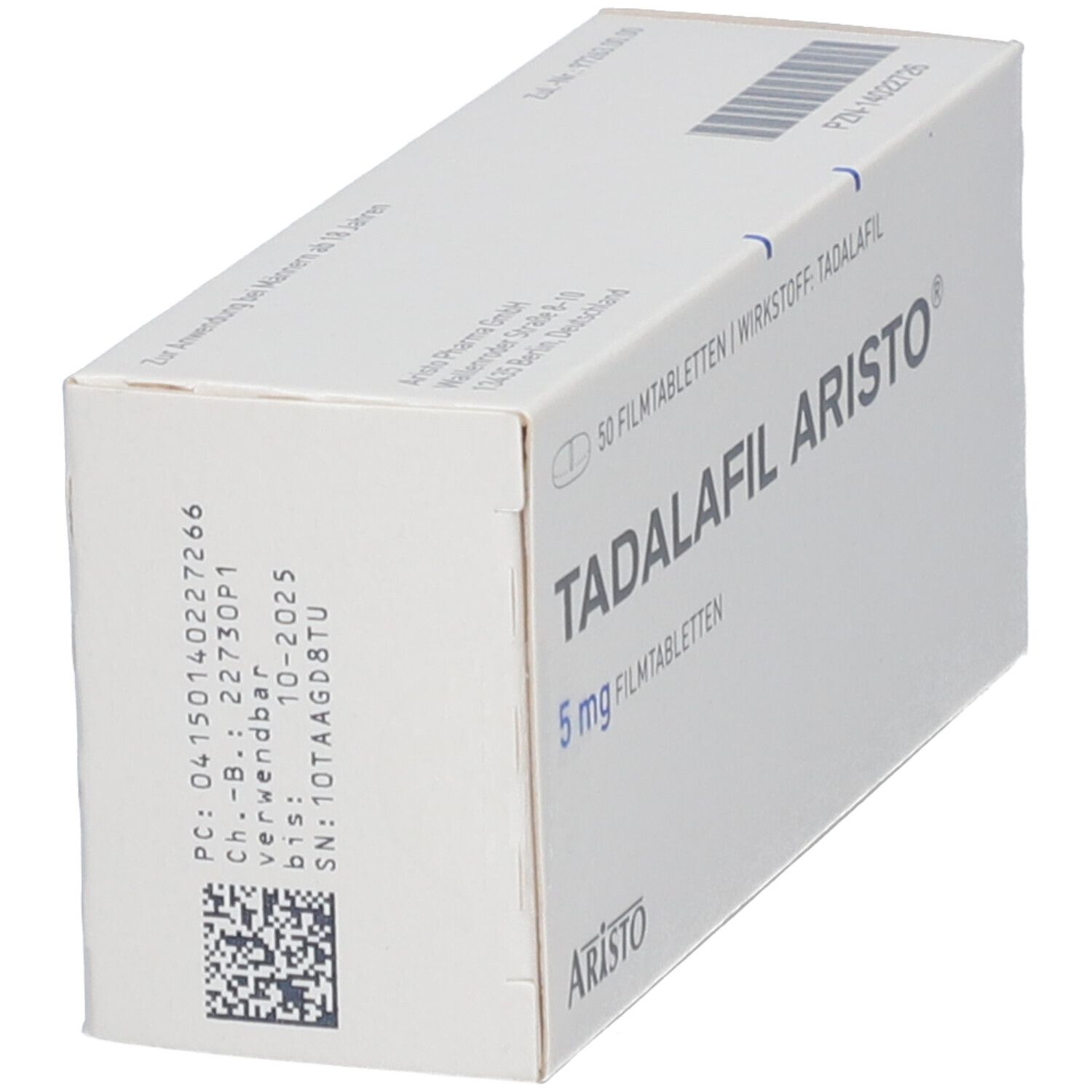 Tadalafil Aristo 5 mg Filmtabletten 50 St