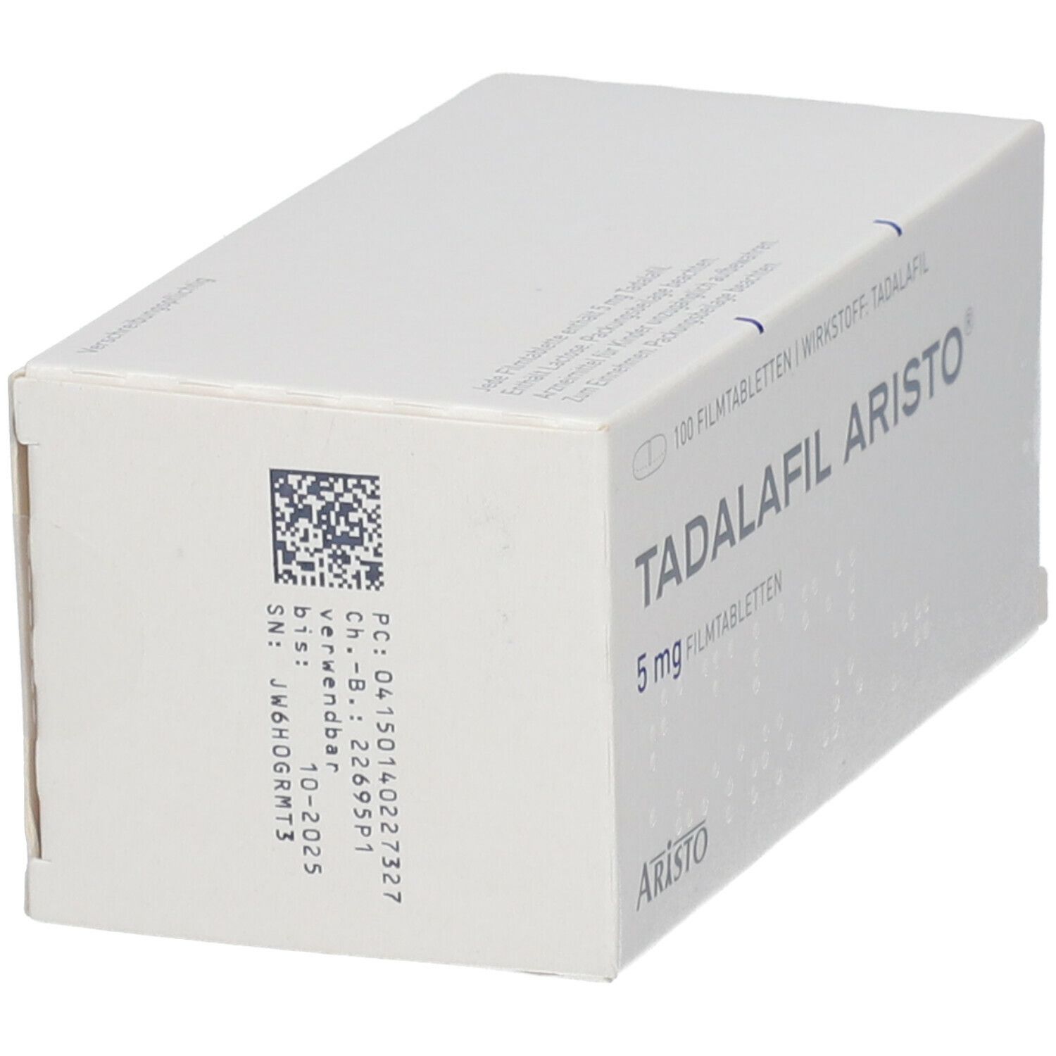 Tadalafil Aristo 5 mg Filmtabletten 100 St