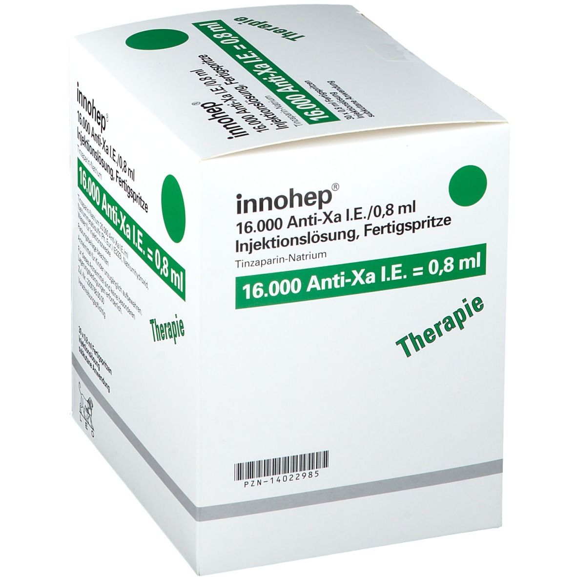 Innohep 16.000 Anti-Xa I.E./0,8ml Inj.-Lsg.i.e.FS 30x0,8 ml Infusionsemulsion