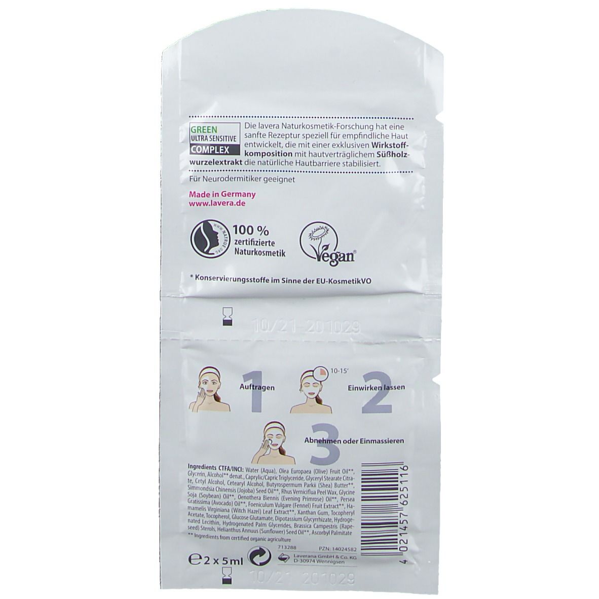 lavera Neutral Pflegemaske intensiv