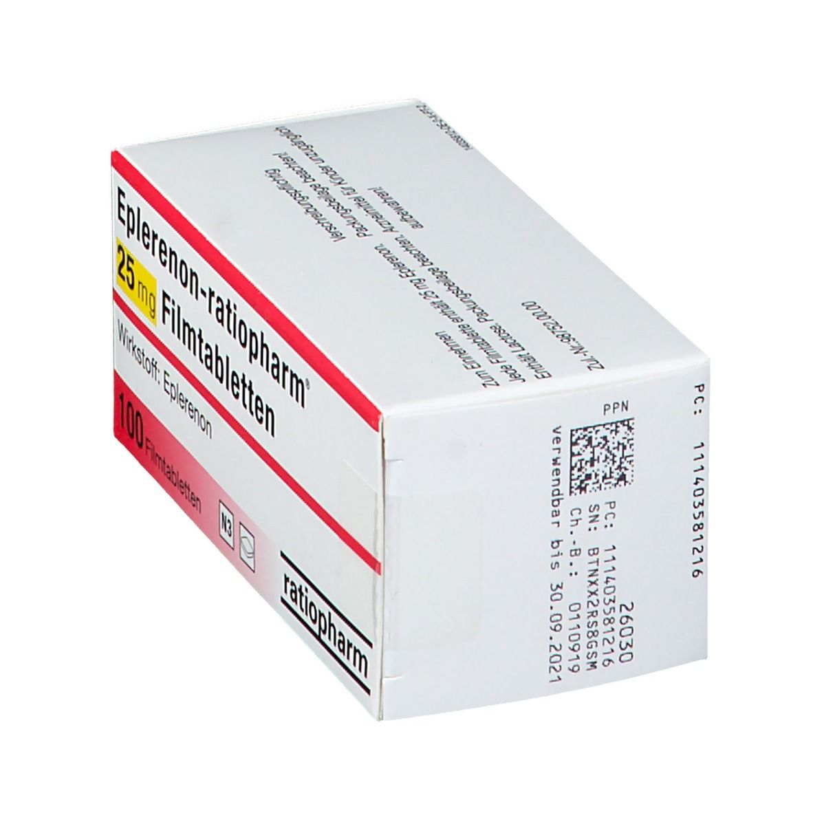 Eplerenon ratiopharm 25 mg Filmtabletten 100 St