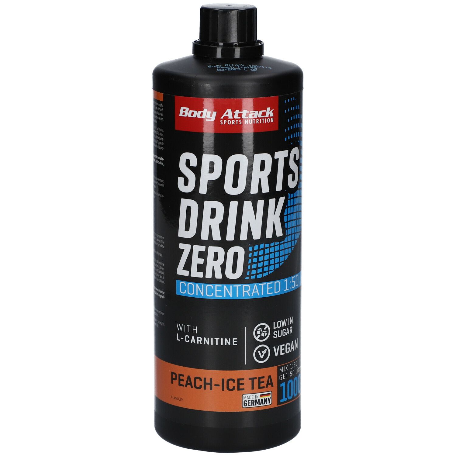 Body Attack LOW CARB® Sports Drink peach-Icetea