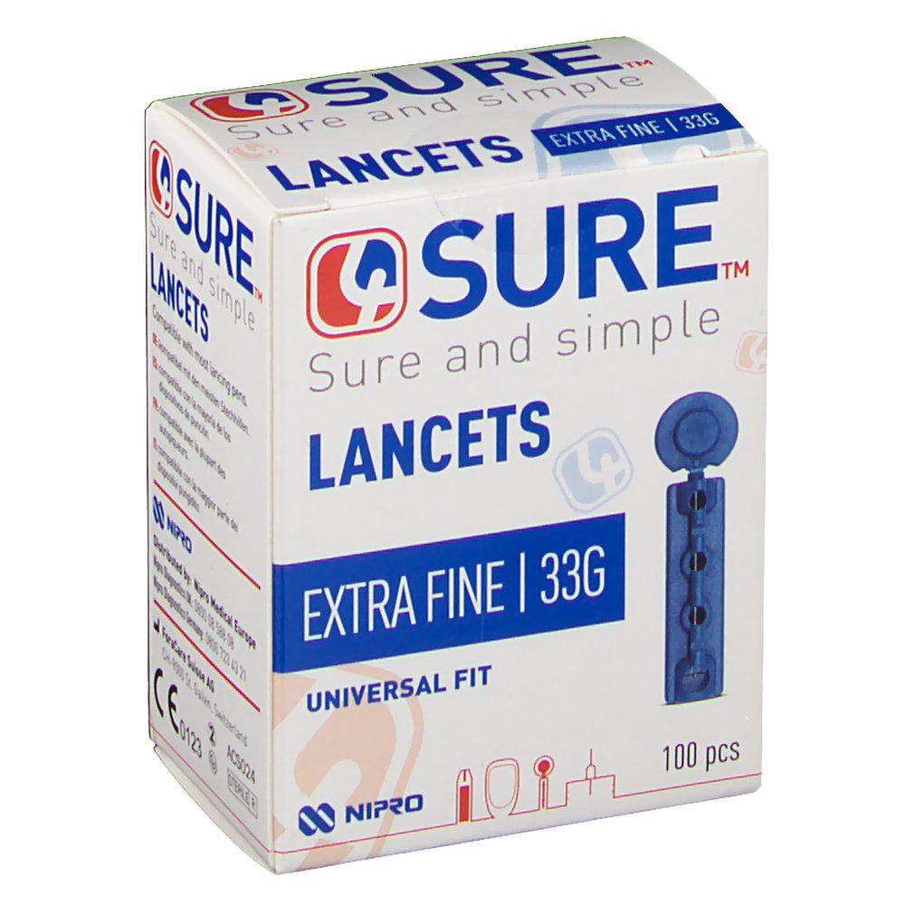 4SURE Lancets extra fine 33G