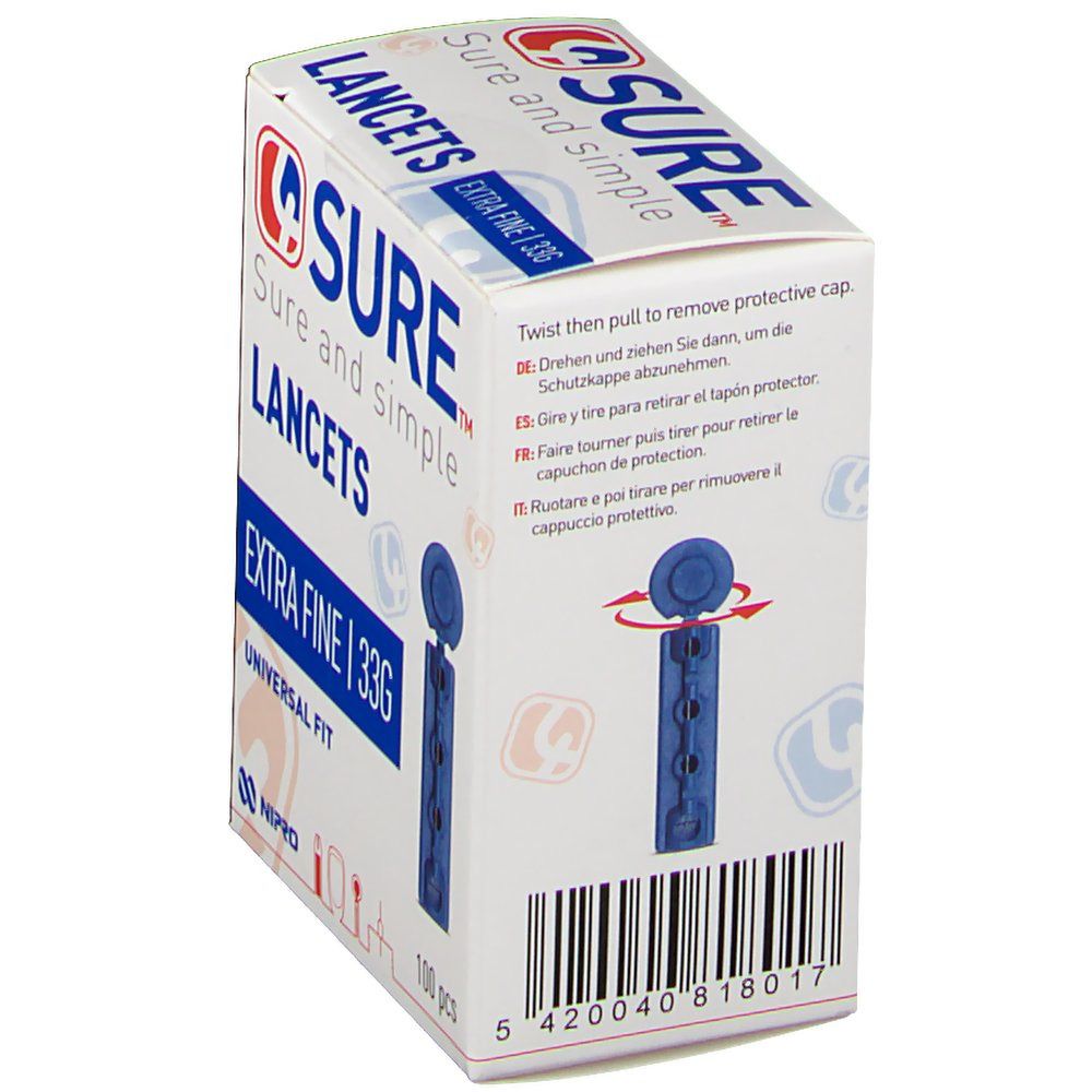 4SURE Lancets extra fine 33G