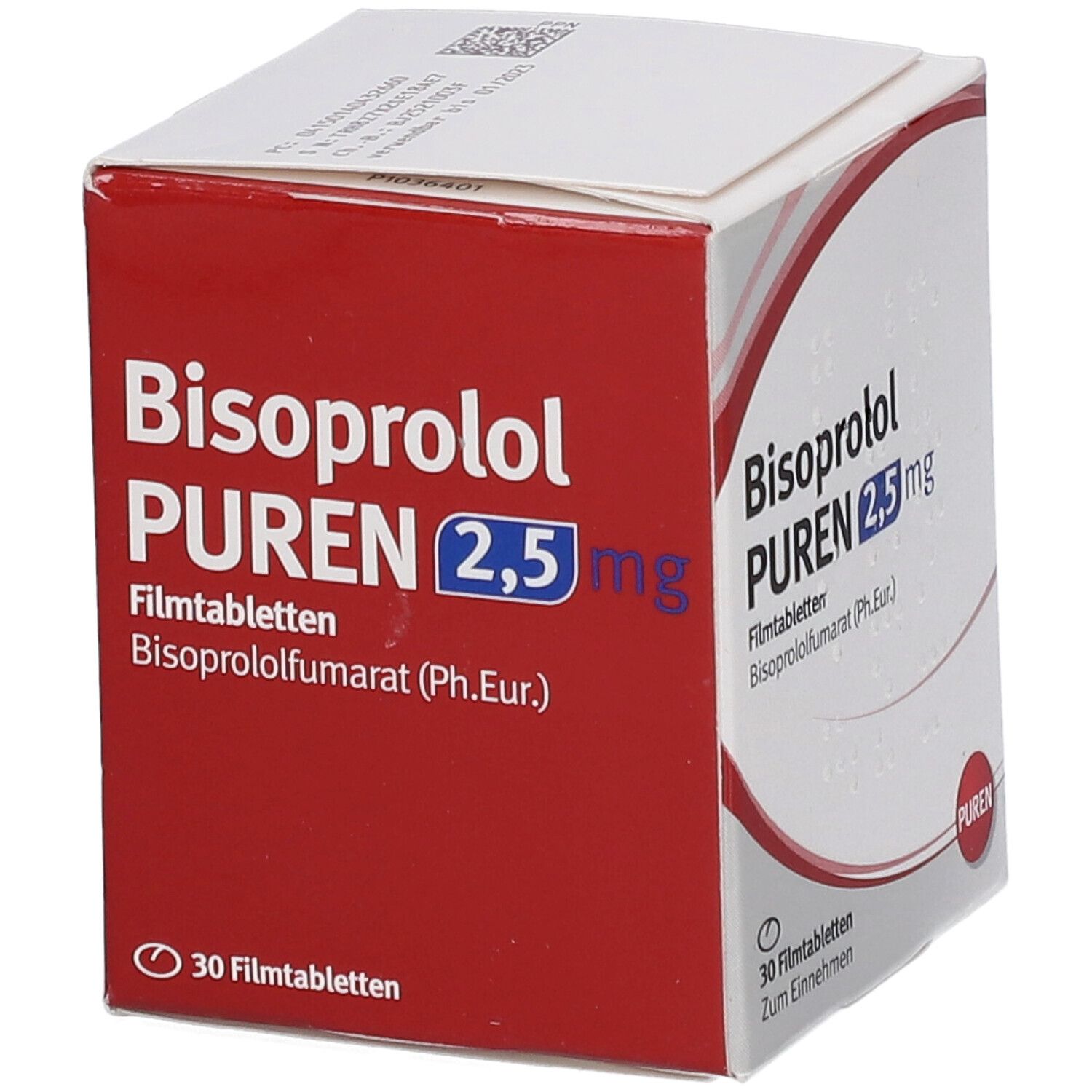 BISOPROLOL PUREN 2,5 mg Filmtabletten Dose