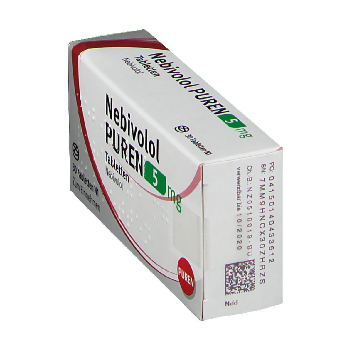 Nebivolol Puren 5 mg Tabletten 30 St