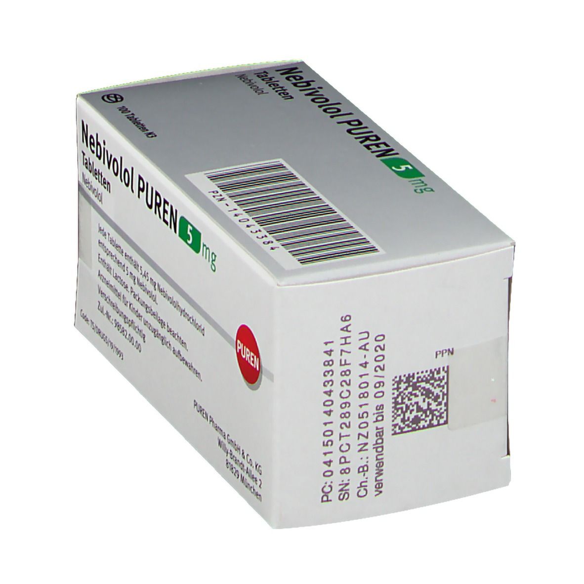 Nebivolol PUREN 5 mg