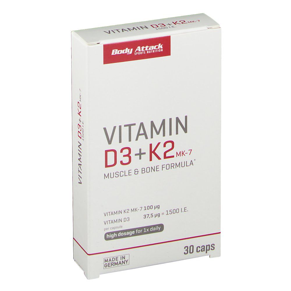 Body Attack Vitamin D3 + K2