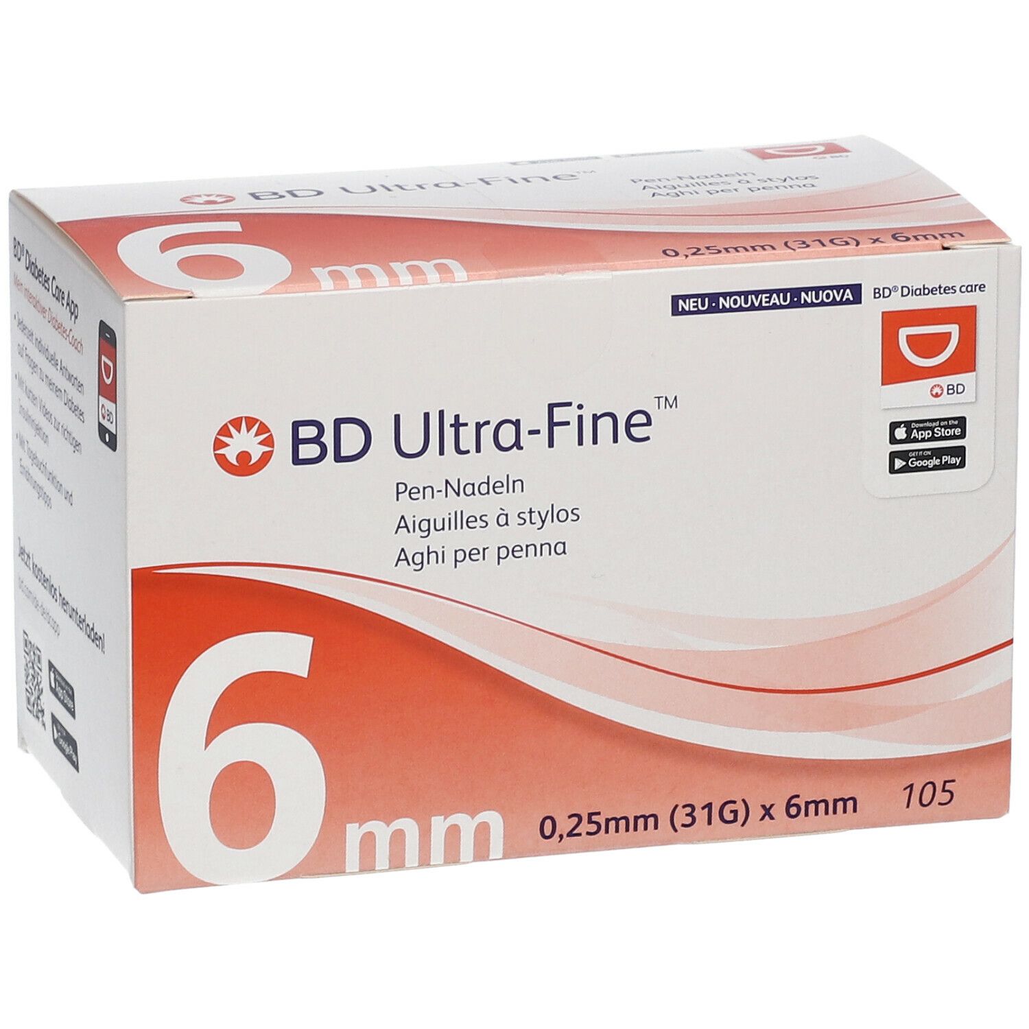 BD Micro-Fine Ultra™ 6 mm 31 G 105 St - Shop Apotheke