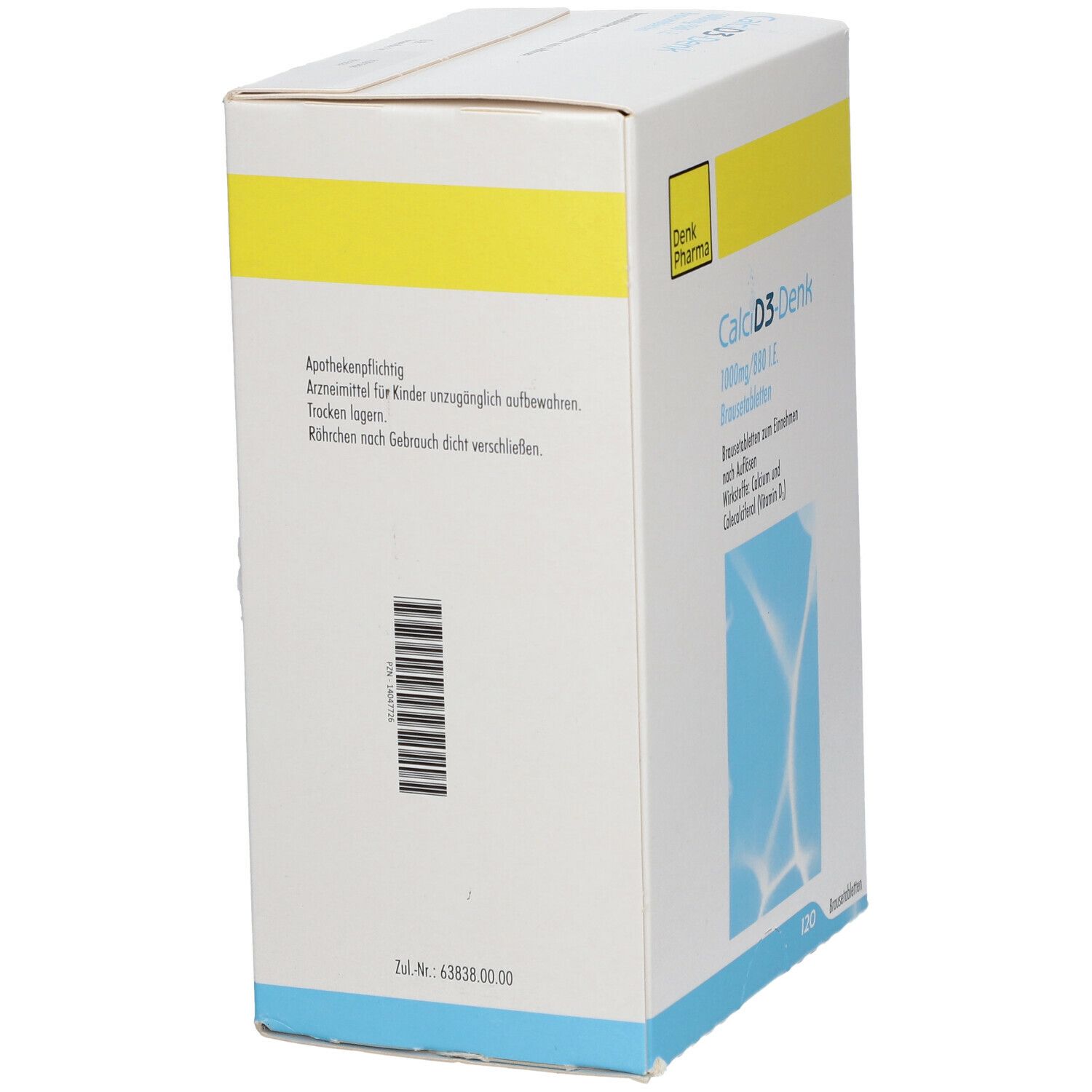 Calci D3-Denk 1.000 mg/880 I.e. Brausetabletten 120 St