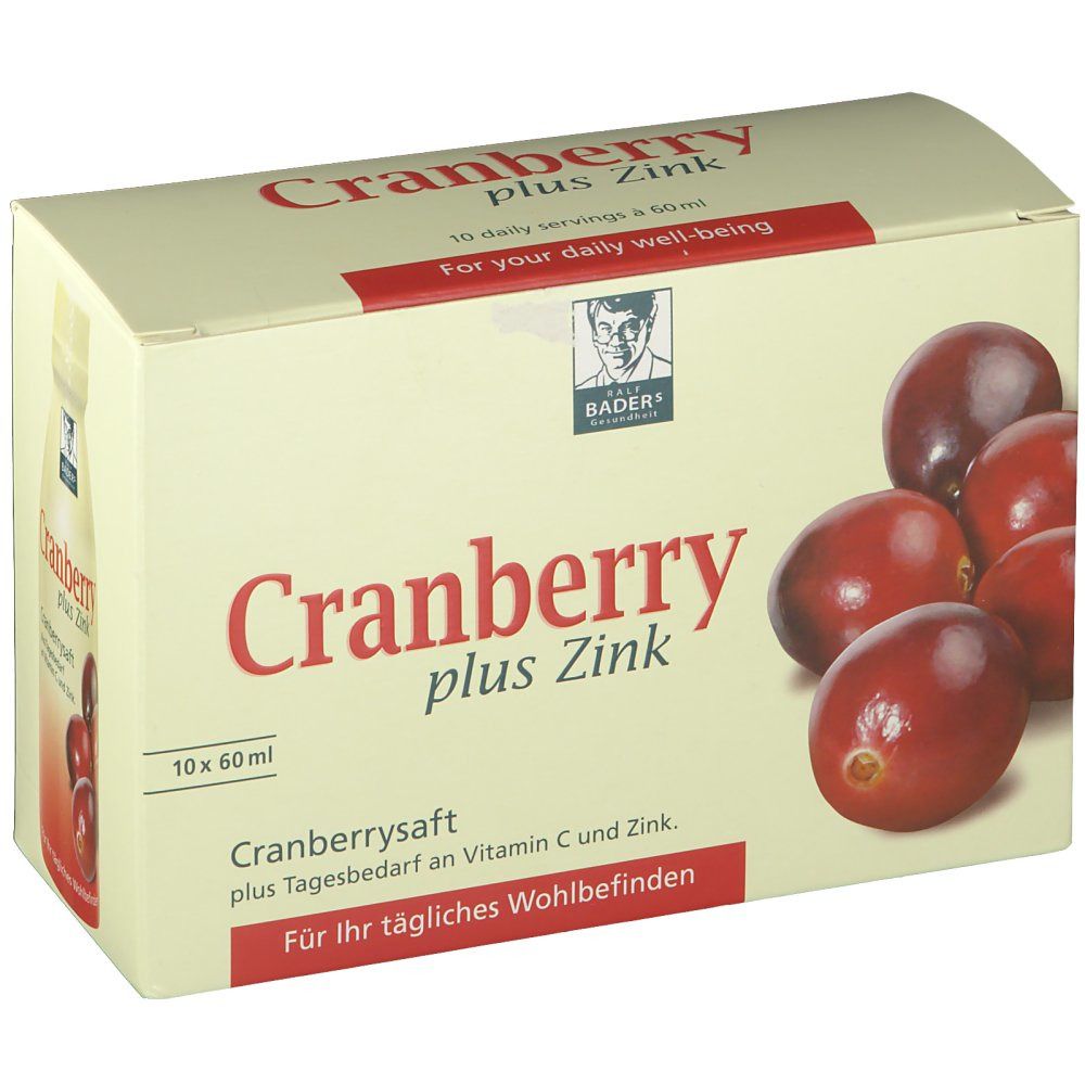 Cranberrysaft plus Zink